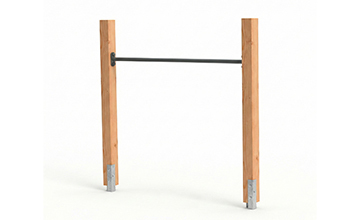 Barre de gymnastique pour le jardin | Bois ou acier