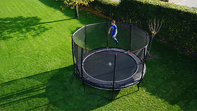 Un trampoline rond ou rectangulaire ?