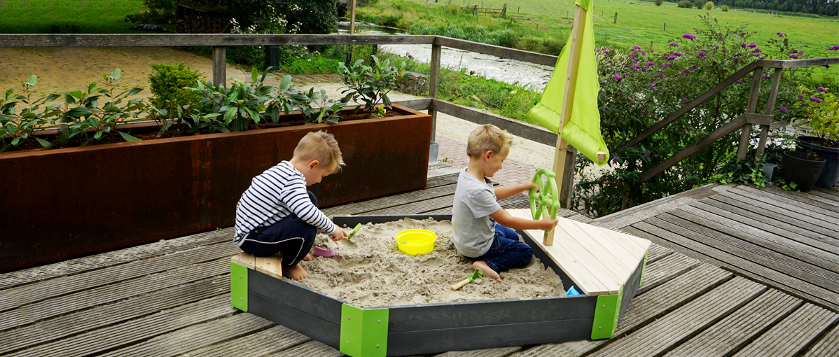 Table de sable et d'eau Ensemble bac à sable jardin extérieur jeu