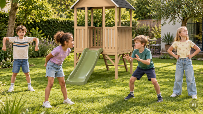 6 spelletjes rond je speeltoestel | EXIT Toys