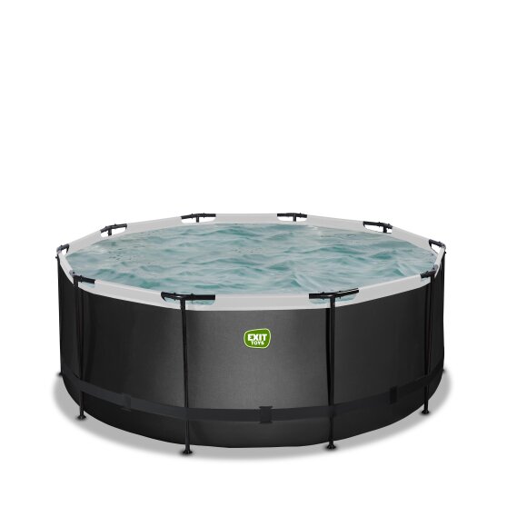 EXIT Replacement Frame Pool ø360x122cm – Black-Leather