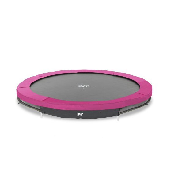 Le trampoline EXIT Silhouette inground ø305cm - rose