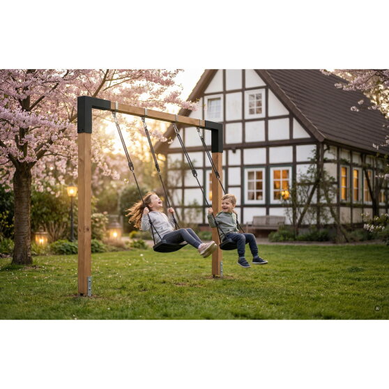 EXIT Linea 85 balan&ccedil;oire double en bois | Douglas
