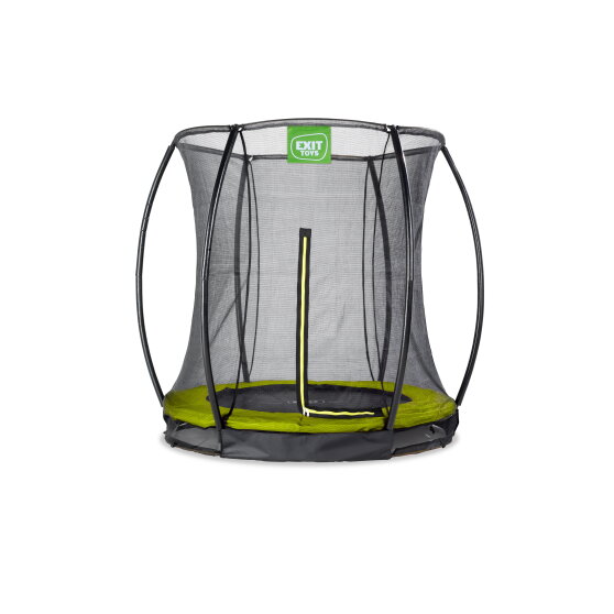 Trampoline enterré EXIT Silhouette ø183cm avec filet de sécurité - vert