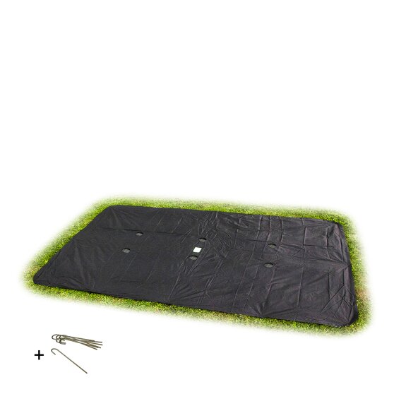 Housse de protection rectangulaire pour trampoline enterré EXIT 244 x 427 cm