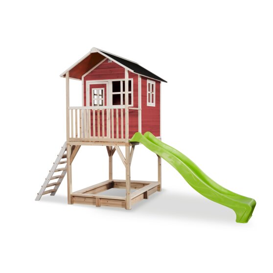 Cabane en bois EXIT Loft 700 - rouge