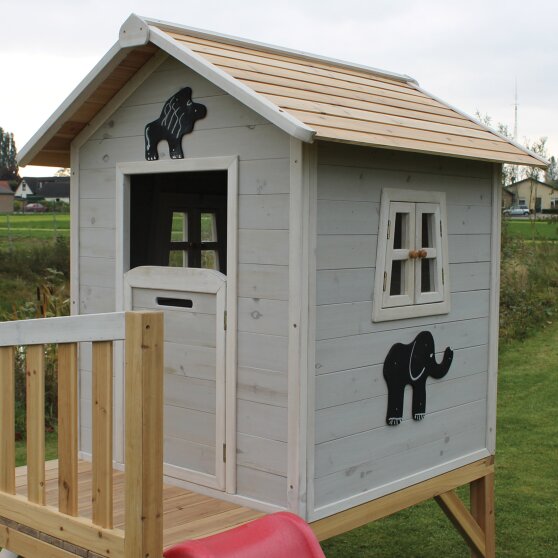 Tableaux noirs en forme d'animaux de la jungle pour cabane en bois EXIT (lot de 3) - noir