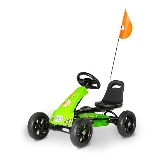 Kart EXIT Foxy Green avec remorque - vert