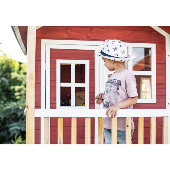 Cabane en bois EXIT Loft 700 - rouge