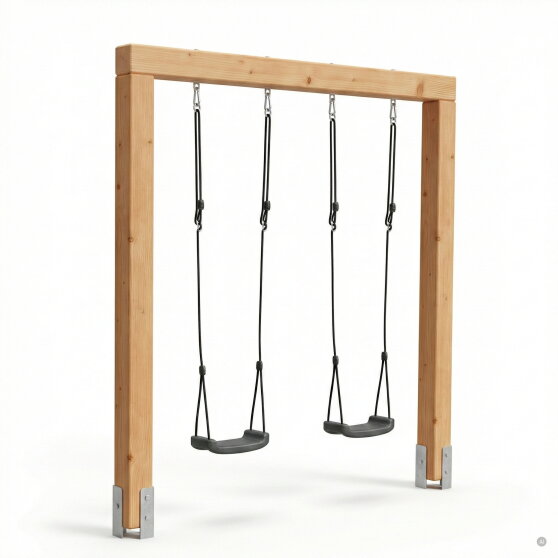 EXIT Linea Massiv 140 Balançoire double en bois