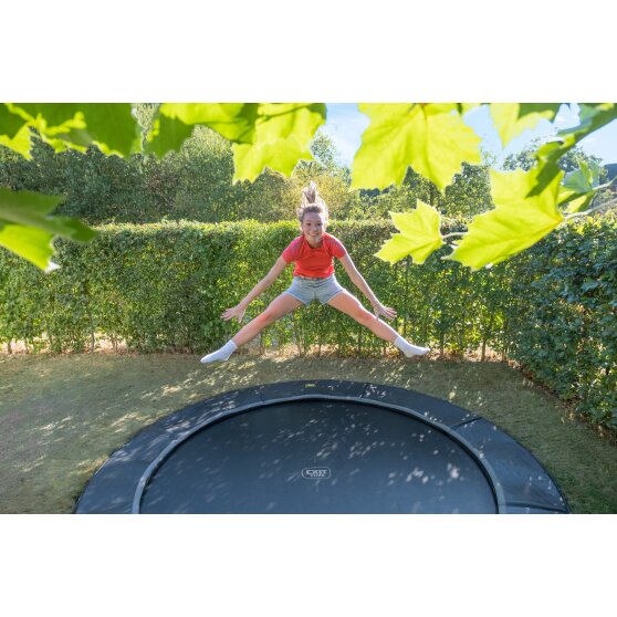 Trampoline enterré au niveau du sol EXIT Dynamic sports ø366cm - noir