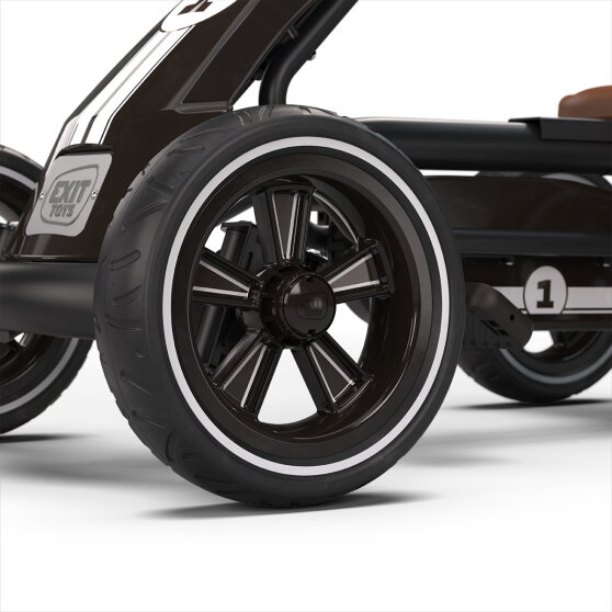 EXIT Foxy kart à pédales pour enfants noir | kart à pédales dès 2 ans