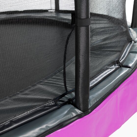 Trampoline enterré EXIT Elegant Premium ø305cm avec filet de sécurité Deluxe - violet