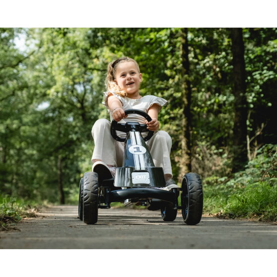 EXIT Foxy kart à pédales pour enfants noir | kart à pédales dès 2 ans