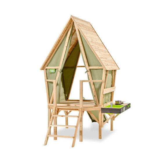 Maisonnette avec toboggan et cuisine EXIT Yuki 350