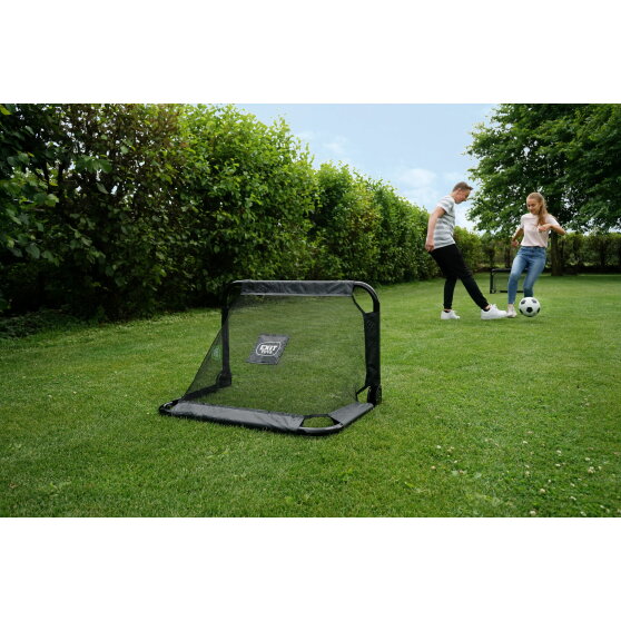 Buts de football en acier EXIT Pico 90x60cm (lot de 2) - noir