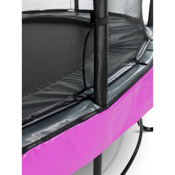 Trampoline EXIT Elegant Premium ø427cm avec filet de sécurité Deluxe - violet