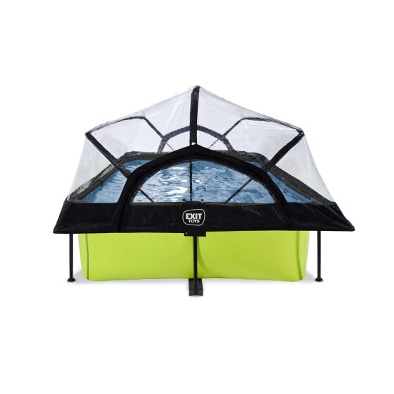 Piscine EXIT Lime 300x200x65cm avec pompe filtrante et d&ocirc;me - vert