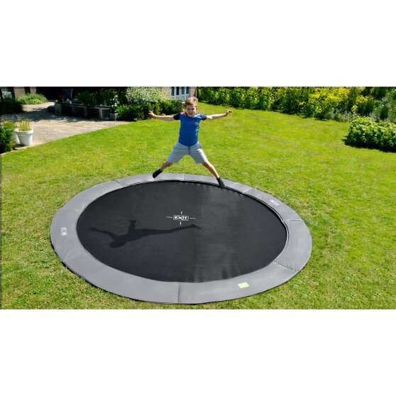 Le trampoline enterré EXIT InTerra groundlevel ø427cm - vert