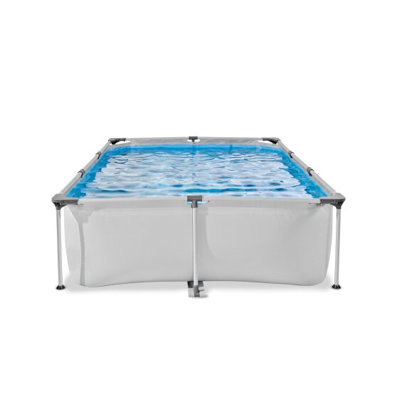 Piscine EXIT Soft Grey 300x200x65cm avec pompe filtrante - gris