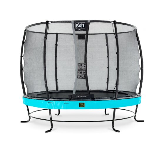 Trampoline EXIT Elegant Premium ø305cm avec filet de sécurité Deluxe - bleu