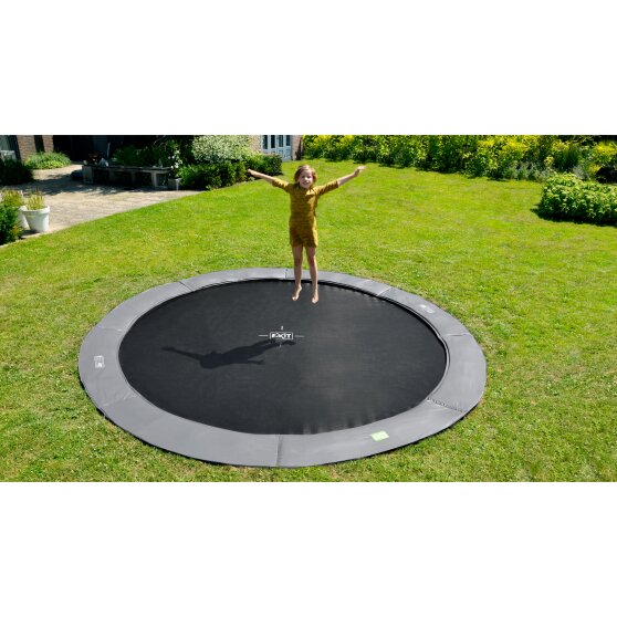 Le trampoline enterré EXIT InTerra groundlevel ø366cm - vert
