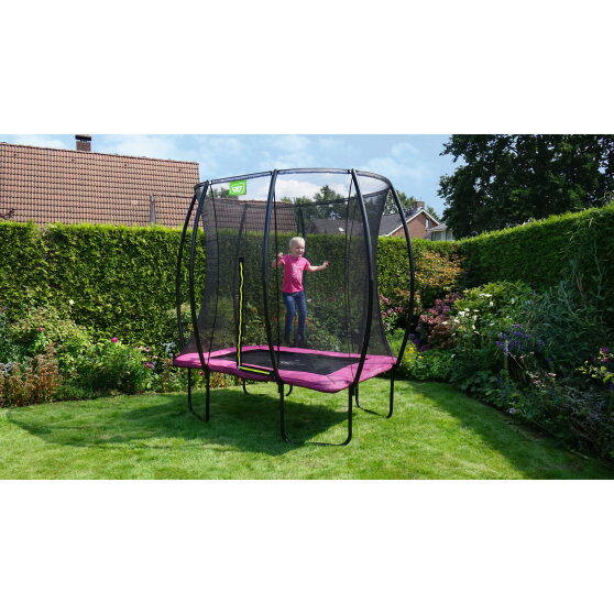 Trampoline EXIT Silhouette 153x214cm - rose