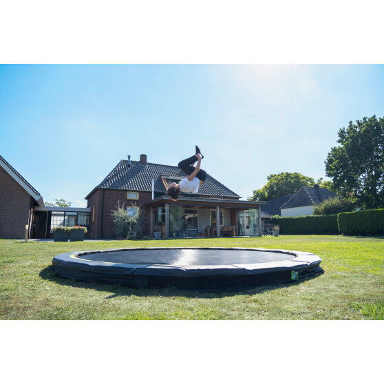 Trampoline enterré EXIT Silhouette sports ø427cm - vert