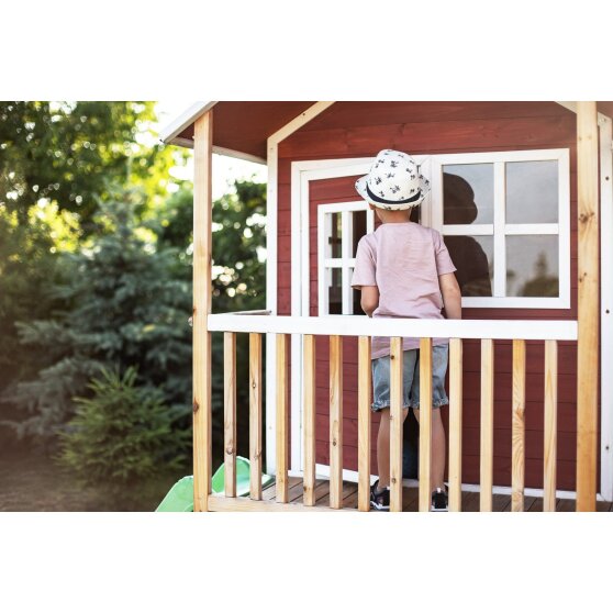 Cabane en bois EXIT Loft 700 - rouge
