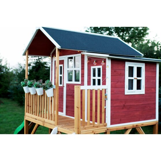 Cabane en bois EXIT Loft 750 - rouge