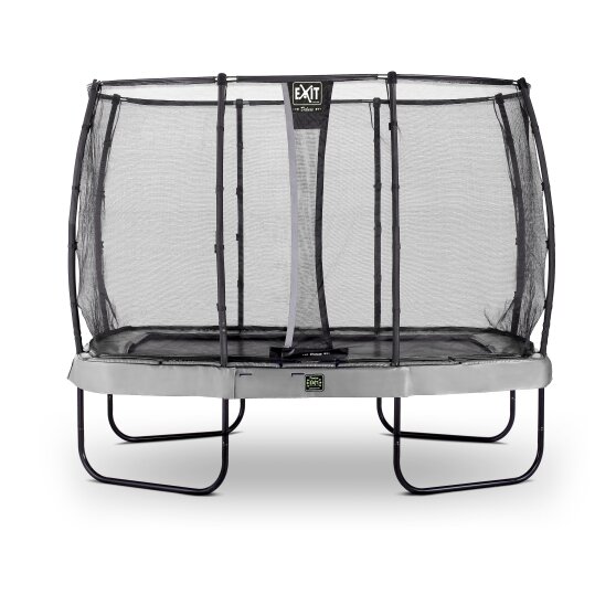 Trampoline EXIT Elegant Premium de 214x366cm avec filet de sécurité Deluxe - gris