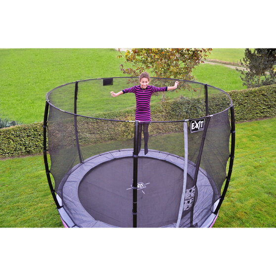 Trampoline EXIT Elegant Premium ø253cm avec filet de sécurité Economy - noir