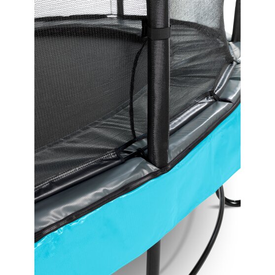 Trampoline EXIT Elegant Premium ø253cm avec filet de sécurité Deluxe - bleu