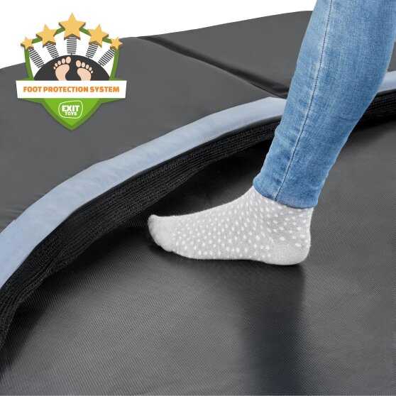 Trampoline enterré au niveau du sol EXIT Dynamic sports ø427cm - noir