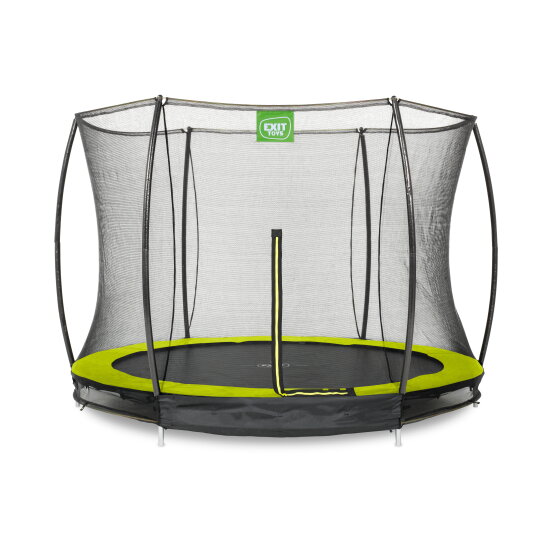 Trampoline enterré EXIT Silhouette ø305cm avec filet de sécurité - vert