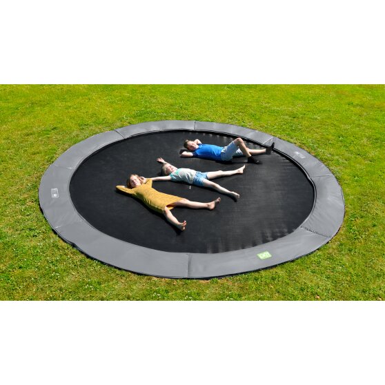 Le trampoline enterré EXIT InTerra groundlevel ø305cm - gris