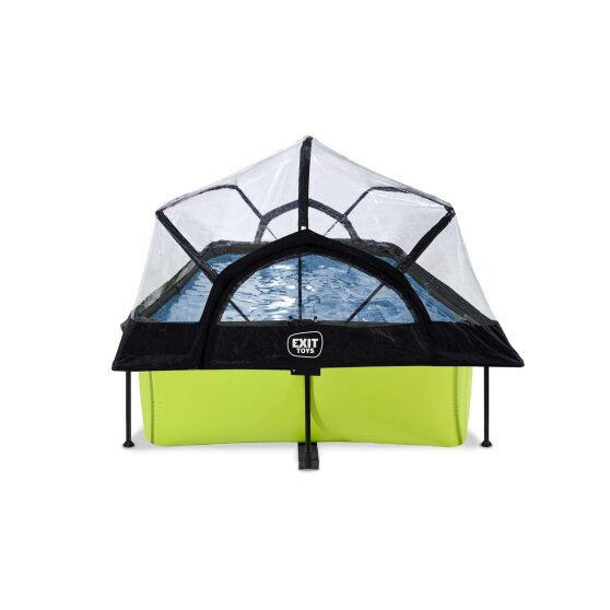 Piscine EXIT Lime 220x150x65cm avec pompe filtrante et dôme - vert