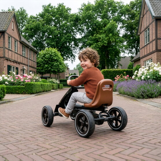 EXIT Foxy kart à pédales pour enfants noir | kart à pédales dès 2 ans