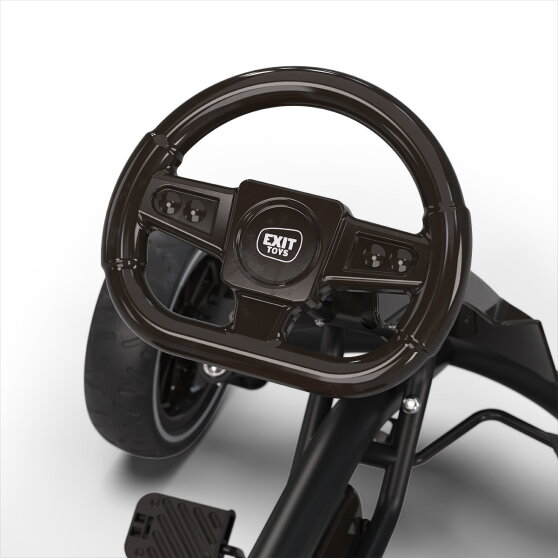 EXIT Foxy kart à pédales pour enfants noir | kart à pédales dès 2 ans