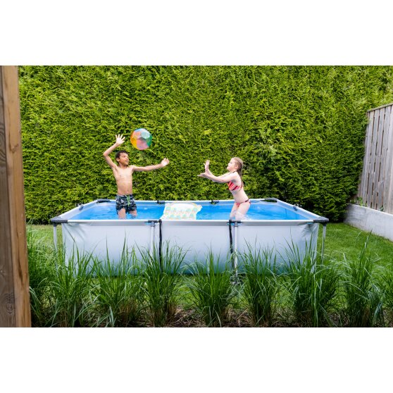 Piscine EXIT Soft Grey 300x200x65cm avec pompe filtrante - gris