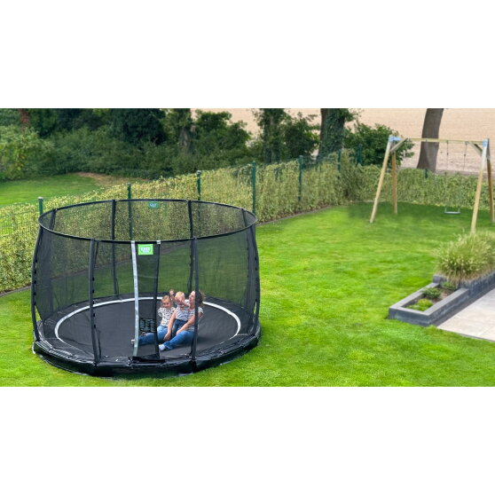 Trampoline enterr&eacute; EXIT Allure Premium &oslash;427cm - vert