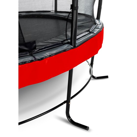 Trampoline EXIT Elegant Premium ø366cm avec filet de sécurité Deluxe - rouge
