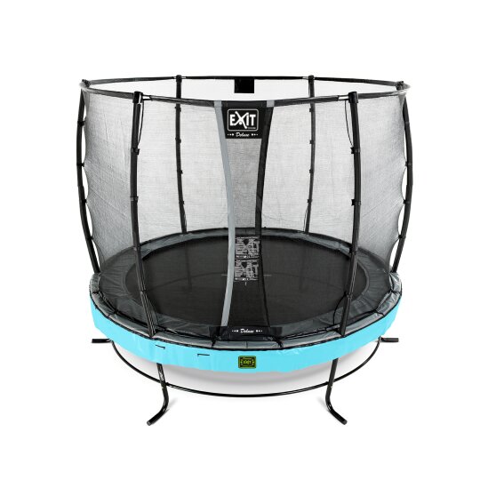 Trampoline EXIT Elegant Premium ø305cm avec filet de sécurité Deluxe - bleu