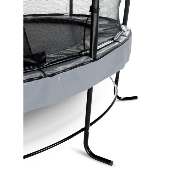 Trampoline EXIT Elegant Premium ø366cm avec filet de sécurité Deluxe - gris