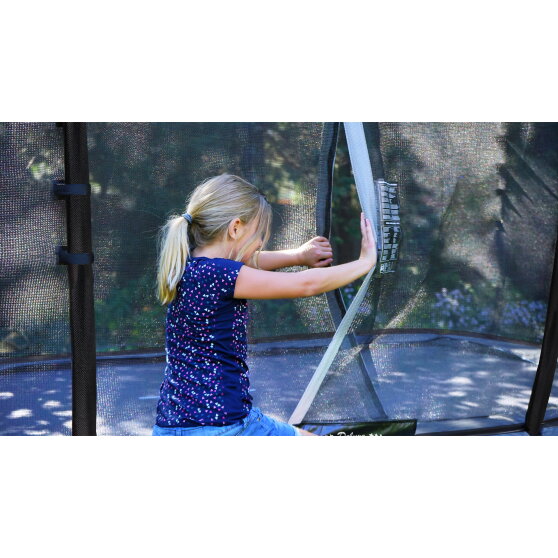 Trampoline EXIT Elegant Premium ensemble complet 244x427cm - noir