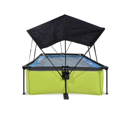 Piscine EXIT Lime 300x200x65cm avec pompe filtrante et voile d'ombrage - vert