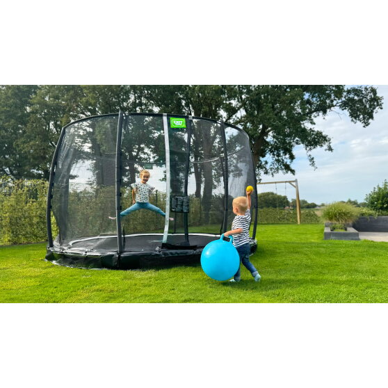 Trampoline enterré EXIT Allure Premium ø366cm - vert
