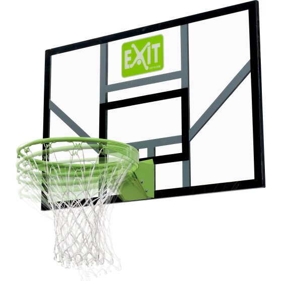 Panier de basket avec anneau de dunk et filet EXIT Galaxy - vert/noir