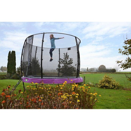 Trampoline EXIT Elegant Premium ø253cm avec filet de sécurité Economy - noir
