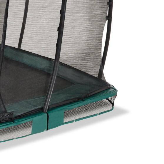 Trampoline enterr&eacute; EXIT Allure Premium 214x366cm - vert